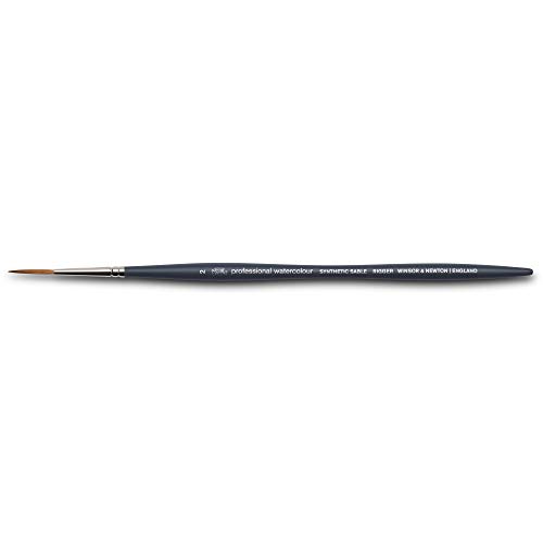 Winsor & Newton Professional Watercolour Synthetic Brush, Rigger #2