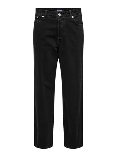 Onsfive Baggy Black 2619 jean large noir homme denim casual