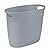 Feiupe Small Trash Can Bathroom Wastebasket Garbage Can for Kitchen Office Bathroom Bedroom (White+Gray, 2.6 Gallon(2 Pack))