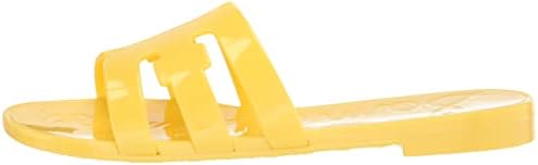 Sam Edelman Girls Bay Jelly Mini Sandal, Limoncello, 2 Big Kid | Image 7
