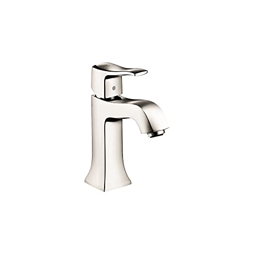 hansgrohe Metris C Classic Replacement Easy Clean 1-Handle 1 7-inch Tall Bathroom Sink Faucet in Polished Nickel, 31077831