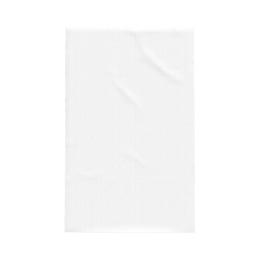WSSYYBF Paño de cocina de color blanco liso con tejido de gofre.