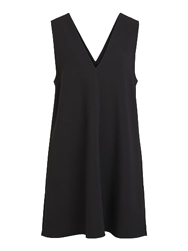 Object Damen Objsigrid Mira S/L Dress Noos Kleid, Schwarz, 36 EU