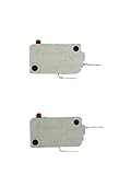 HOSAILAY REPLACMENTS—KW3A 16GPA 125/250VAC Microwave Oven Door Switches for Door Interlock (Including 1 PCS Normally Open Switch and 1 PCS Normally Closed Switch in one package)