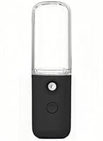 Nano Facial Handlicher Nebelsprüher, Feuchtigkeitsspendendes Make-up und Feuchtigkeitsspendender Zerstäubung Befeuchter für die Hautpflege (BLACK)