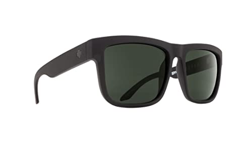 Spy Discord Sunglasses Soft Matte Black Grey Green Lens Spy Optic Happy Lens