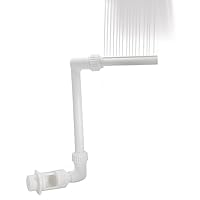 Fontana d'acqua a doppio spray regolabile per piscina cascata, Accessori per Piscina, con adattatore aeratore per acqua calda e fredda