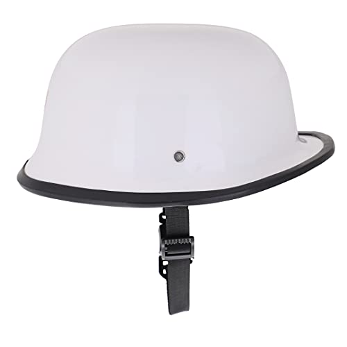 Image of Sage Square German Multi-Purpose Half Helmet (White Glossy) (Non-Motorized)