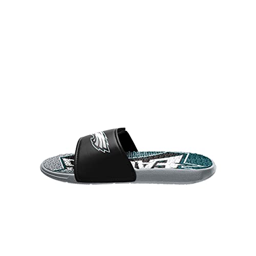 FOCO Philadelphia Eagles NFL Mens Gradient Wordmark Gel Slide - M4