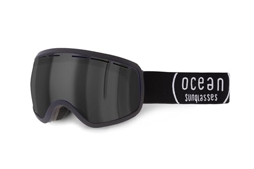 OCEAN Sunglasses TEIDE Gafas de Sol Ski Snowboarding Nieve Ventisca Negro y Ahumado