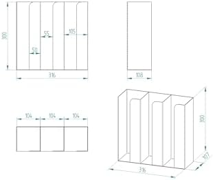 Çay & Kahve + 3 Bölmeli Karton Bardaklık Organizer Stand Set - Görsel 7
