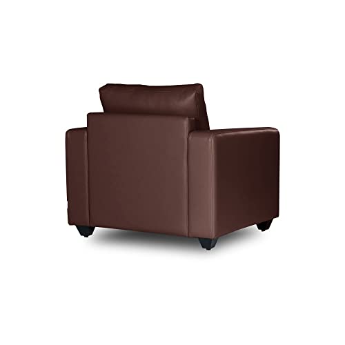 Image of Wakefit Sofa Set | 3 Year Warranty | Sofa 1 Seater, 1 Seater Sofa for Living Room, Wooden Sofa Set, Sofa Set Single Seater - Napper(Romance : Dark Fantasy)