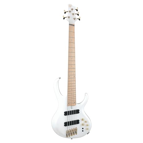 Ibanez BTB Bass Workshop Multi-scale 5-string Electric Bass - Pearl White Matte