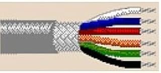 9260 20 AWG 6C Stranded Overall TC Braid 85% Communications & Control Cable CMG UL AWM Style 2464 - Chrome Belden (145FT)