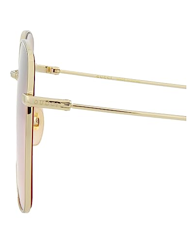 Gucci Square/Rectangle Sunglasses Gold Gold Pink Luxury Eyewear Made In Japan Metal Frame Designer Fashion for Everyday Luxury4