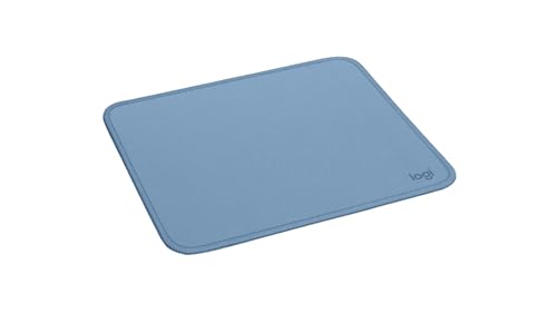 Logitech Mouse Pad Studio Series Computer Mouse Mat With Anti Slip Rubber Base Easy Gliding Spill Resistant Surface Durable Materials Portable In A Fresh Modern Design Blue Grey