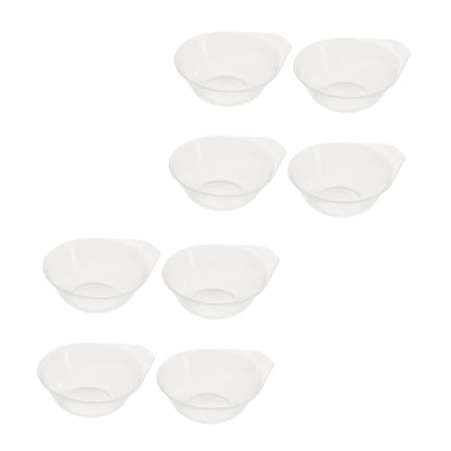 Ciieeo 8pcs Portable Plastic Bowl Multi-purpose Food Serving Bowls for Rice Ice Salads and Snacks Food-grade Material for Use