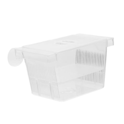 Ipetboom 透明水槽用 自浮式魚繁殖ボックス 吸盤固定 稚魚孵化隔離箱 グッピー メダカ カクレクマ飼育対応