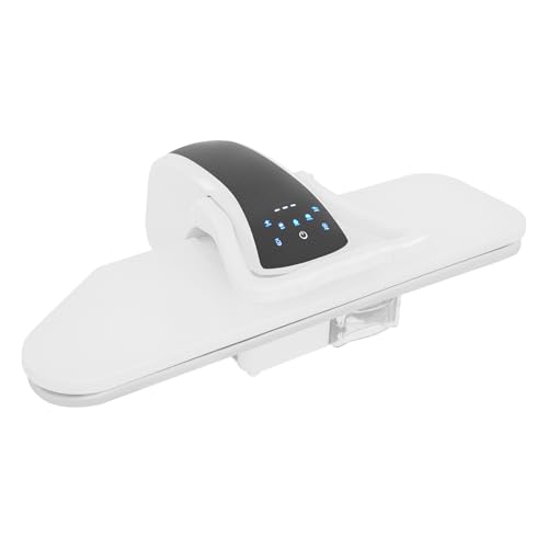 Plancha de vapor inteligente, plancha de vapor digital grande de 36 pulgadas con pantalla táctil LED, superficie de prensado antiadherente, máquina para planchar ropa con 5 configuraciones(White)