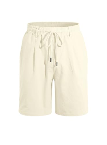 Short d'été en lin homme léger contre la chaleur de la plage