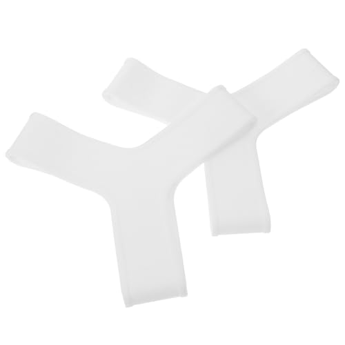 MAGICLULU Sangles de Cheville Ceintures Fixes Confortables Blanc en Silicone Réduisant L'irritation et Maximisant la Puissance des Palmes, Accessoires Natation pour Palmes de Plongée