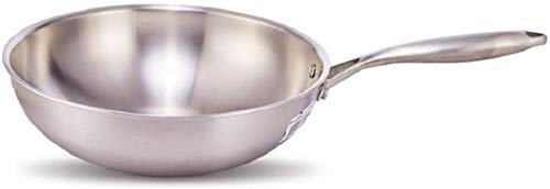 Wok con tapa 32 cm acero inoxidable antiadherente miniatura 2
