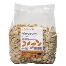 Almendras Crudas Repeladas de Calidad Extra (Pack de 2 x 1kg) – Almendra Sin Piel y Entera – 2kg Total Formato Ahorro – Ideal para Repostería, Harinas de Almendra y Snack Saludable – 100% Natural