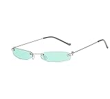 Shopular Anime Eyeglasses Glasses Green Lens Small Frame Daily Cos Fashion