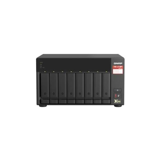 Nas QNAP TS-873A-8G SERVIDOR DE ALMACENAMIENTO NAS TORRE ETHERNET NEGRO V1500B QNAP NAS 8-BAY TS-873A-8G