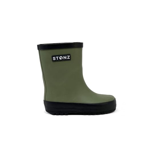 Stonz Rain Boots – Waterproof Natural Rubber Boots for Kid, Flexible, Durable & Lightweight, Slip-Resistant Sole, Wide Toe Box for Comfort, Breathable Lining, All-Weather Protection3