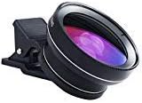 Camera Lens for Cell Phone,2-in-1 iPhone Lens Wide Lens 0.45X Wide Angle Lens and 12.5X Macro Lens, Clip on Cell Phone Lens Kits Compatible iPhone Sumsang Smartphone Ipad Mobilephone