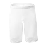 Evankin Men's See-Through Mesh Shorts Long Leg Lounge Underwear Cover up Boxer Trunks(xi/white,XL)
