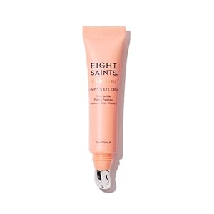 Eight Saints Wonder-fill Plumping Eye Cream, Natural and Organic Anti Aging Under Eye Cream to Plump Skin, Reduce Wrinkles, Fine Lines, and Under Eye Bags, Dark Circles Under Eye Treatment, 0.5 Ounces