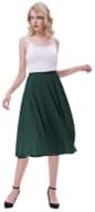 Kate Kasin Women's High Waist Pleated A-Line Swing Skirt KK659 - Image 5