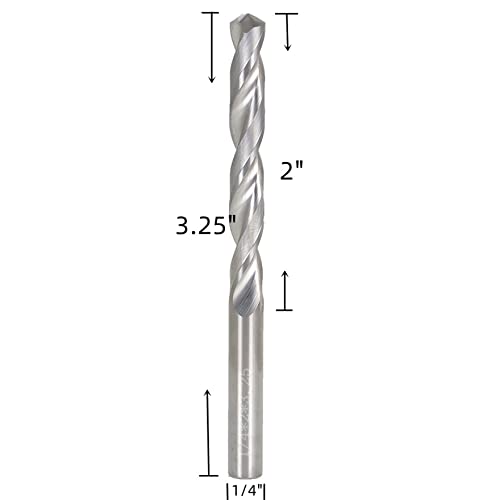 Image of waltyotur 1 /4 Inch 2 Flute Carbide End Mill Spiral Suitable for Aluminum Cutting Non Ferrous Metals