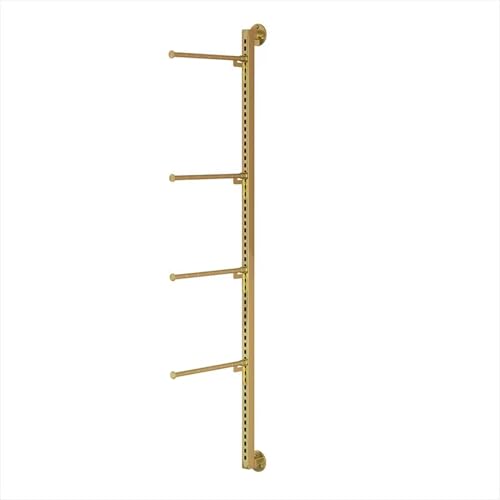HPFHSJ présentoir Commercial pour sous-vêtements Présentoir de lingerie mural, avec espacement réglable des étagères, pour magasin de vêtements(Gold)