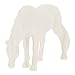 balacoo Horse Statue Resin Horses Figurine Fengshui Animal Desktop Ornament for Home Aquarium Decor Housewarming Gifts Photography Props White
