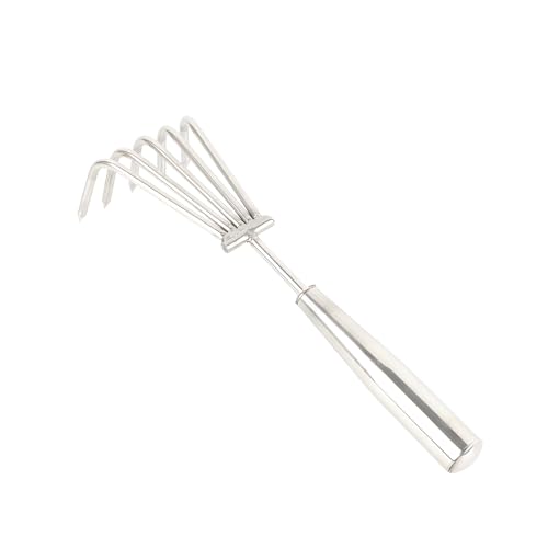 小型レーキ ステンレス 軽量 2/3/5/7歯 鋭い歯 熊手 耐久性 爪レーキ 取り外し可能 手熊手 葉熊手 潮干狩り熊手 除草レーキ 根張り ほぐし 植え付け 草取り 落葉集め 貝掘り 貝拾い ガーデニングツール 砂遊 園芸 砂浜 磯海辺 ビーチ用