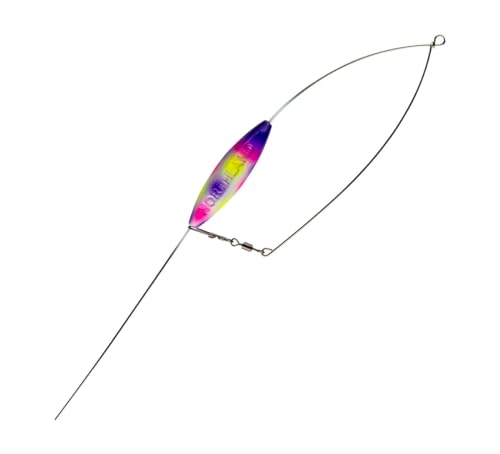 Northland Fishing Tackle Rock Runner Bottom Bouncer - Ultimate Trolling Wire Sinker for Walleye Fishing Super-Glo Purple Wonder 3 Oz