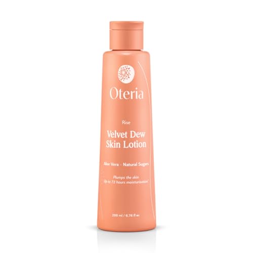 Image of Oteria Velvet Dew Skin Lotion (200Ml) | 72Hr Hydrating Lightweight Gel Moisturizer For Women And Men