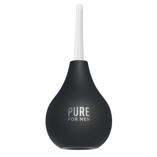 Pure for Men Bum Bulb | Anal Douche Kit with Detachable Tip | Reusable Enema, Easy to Use and Durable | Capacity 3 oz (89 mL)