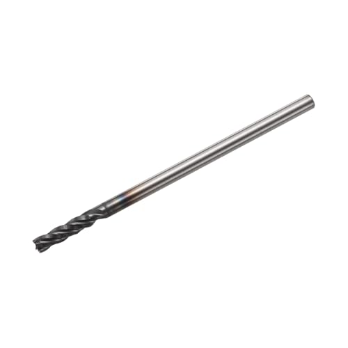 Image of HARFINGTON Carbide Square Nose End Mill Bit 5 /64 inch Cut Dia 4 Flutes TiAlN Coated Milling Cutter for Hardened Steel Metal (5 /64 inch Shank 1 /4 inch Cut Length 1-1 /2 inch Long 30 Degree HRC53-55)