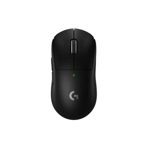 Image of Logitech G PRO X Superlight 2 Lightspeed Wireless Gaming Mouse, Lightweight, LIGHTFORCE Hybrid Switch, Hero 2 Sensor, 32.00DPI, 5 Programmable Buttons, USB-C Charging, PC & Mac - Black
