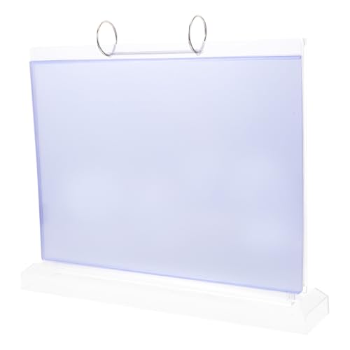 Présentoir de table stable et antidérapant avec pochette transparente horizontale