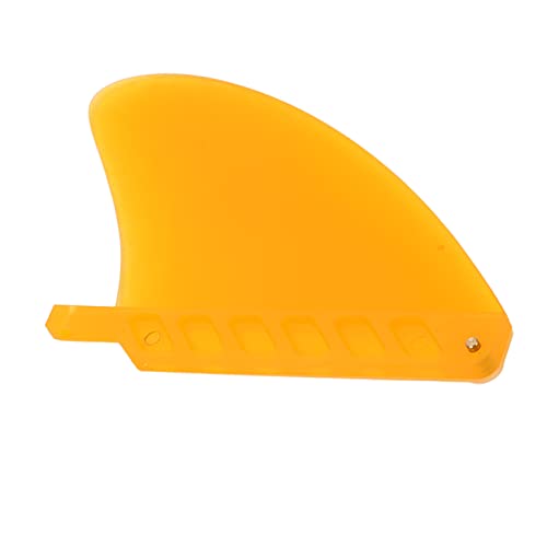 DEWIN Aleta de Tabla de Surf PVC Longboard Paddle Board Reemplazo de Aleta Trasera Grande Accesorio de Surf(Amarillo)
