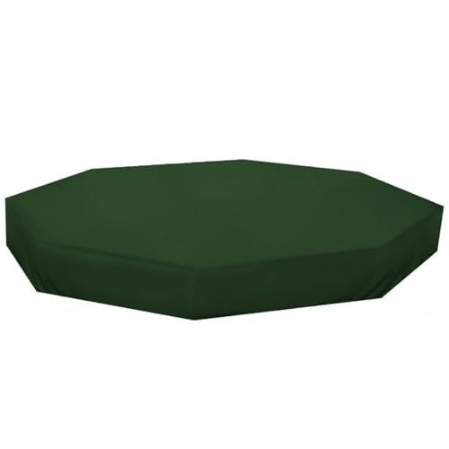 Cubierta para caja de arena verde ideal para proteger los juguetes de jardín en verano