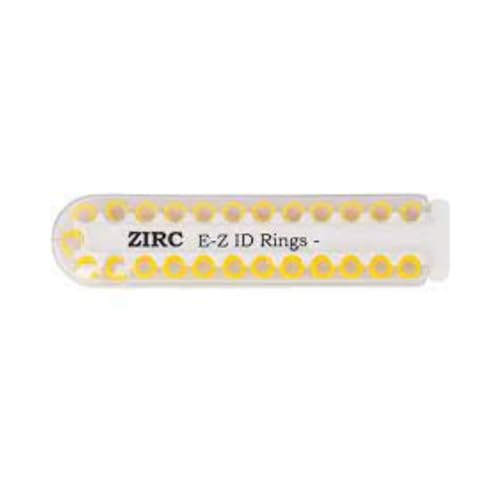 Zirc Dental 70Z200O EZ-ID Instrument Rings Large Yellow 25/Pk