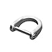 XIAHIOPT D-Rings Screw in Shackle Horseshoe Buckle Horseshoe Shape D Rings D-Shaped Metal Hoop Replacement for Leather