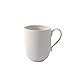 Produktbild Villeroy und Boch New Cottage Basic Latte Macchiato-Becher, 480 ml, Höhe: 11 cm, Premium Porzellan, Weiß