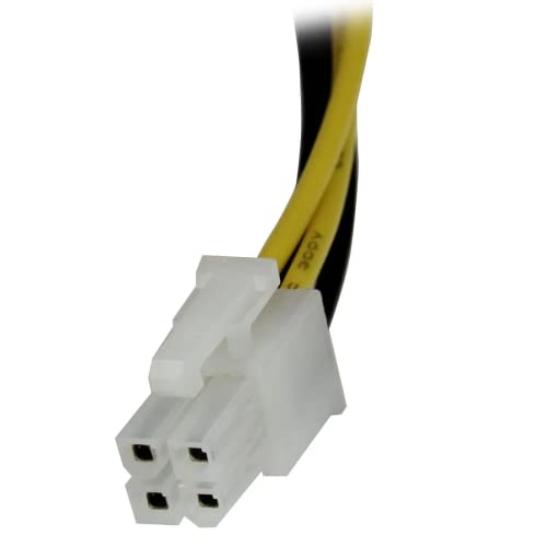 Image of HRtronics SMPS 4 Pin Extension Cable 17cm | Male to Female 4-Pin Power Supply Cord | Suitable for Computer PSU & 12V ATX Extension | Pack of 5